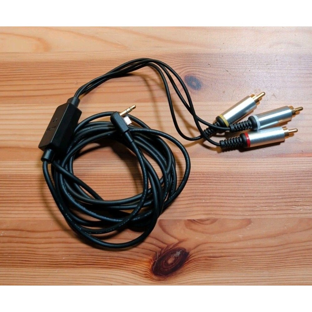 Official OEM Sony PSP (2000 & 3000 Series) Composite AV Cable - Tested